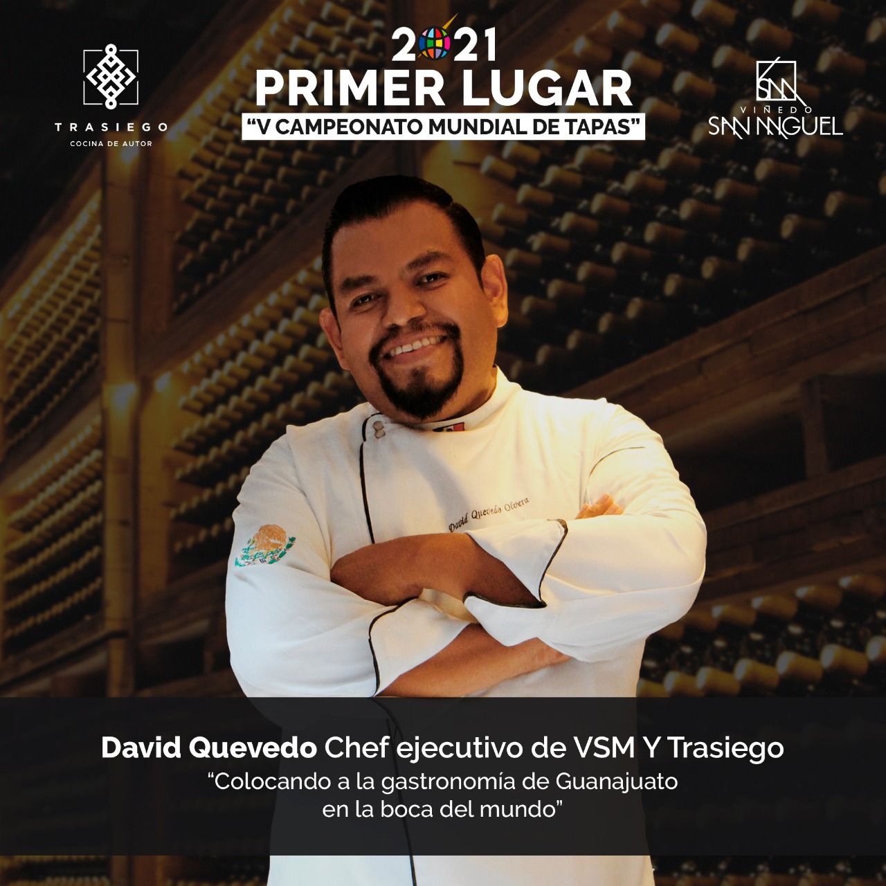 El Chef David Quevedo obtiene el primer lugar en el V Campeonato Mundial de Tapas